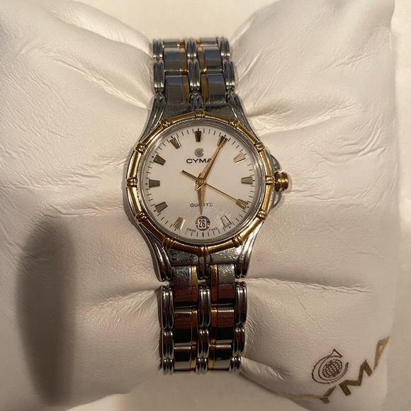 Women's Cyma 18K Gold Stainless Steel Watch
